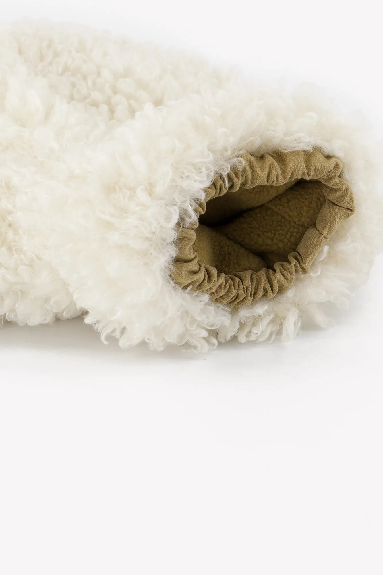 Bonton Moon Sherpa Mouton luffer hvid varm