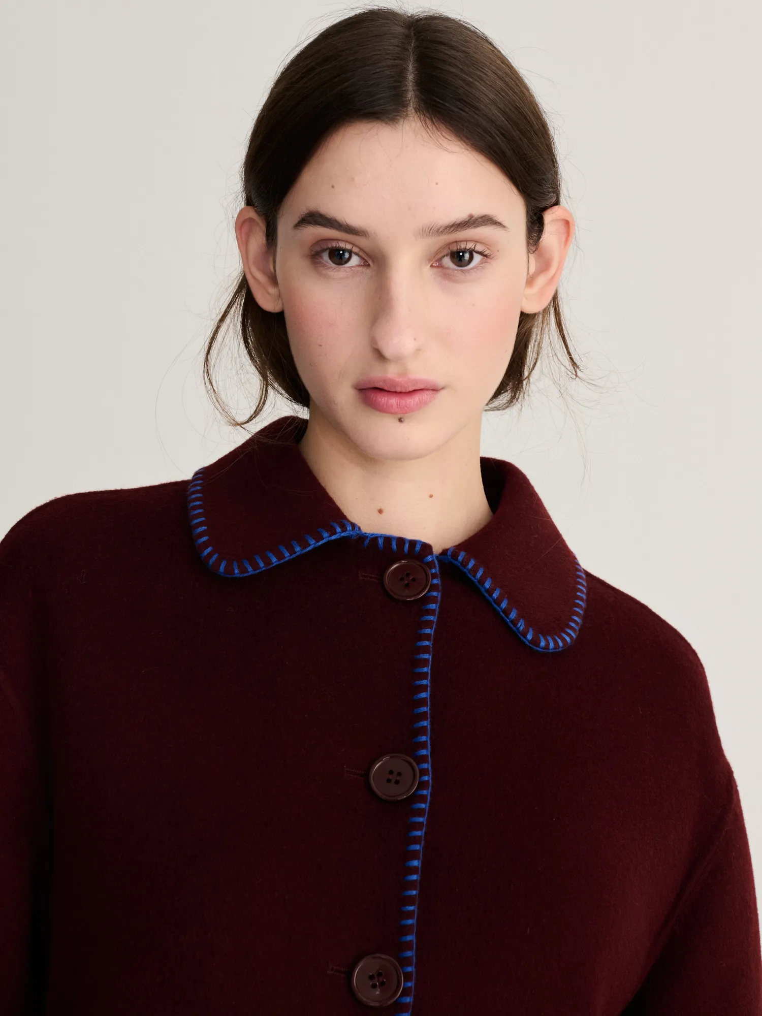 Bobo Choses All About Monsters uldjakke bordeaux XS