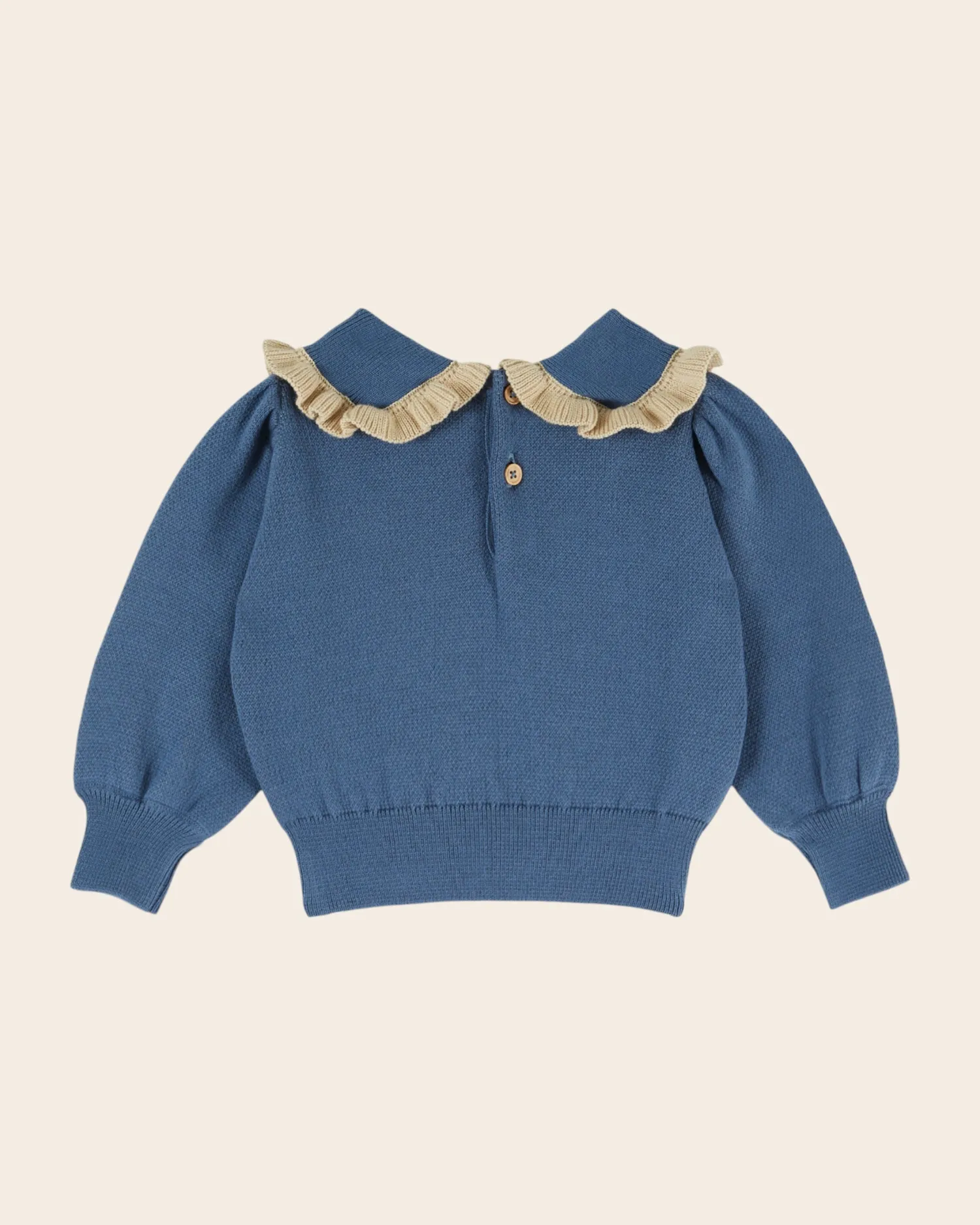 Emile et Ida pullover får blå økologisk