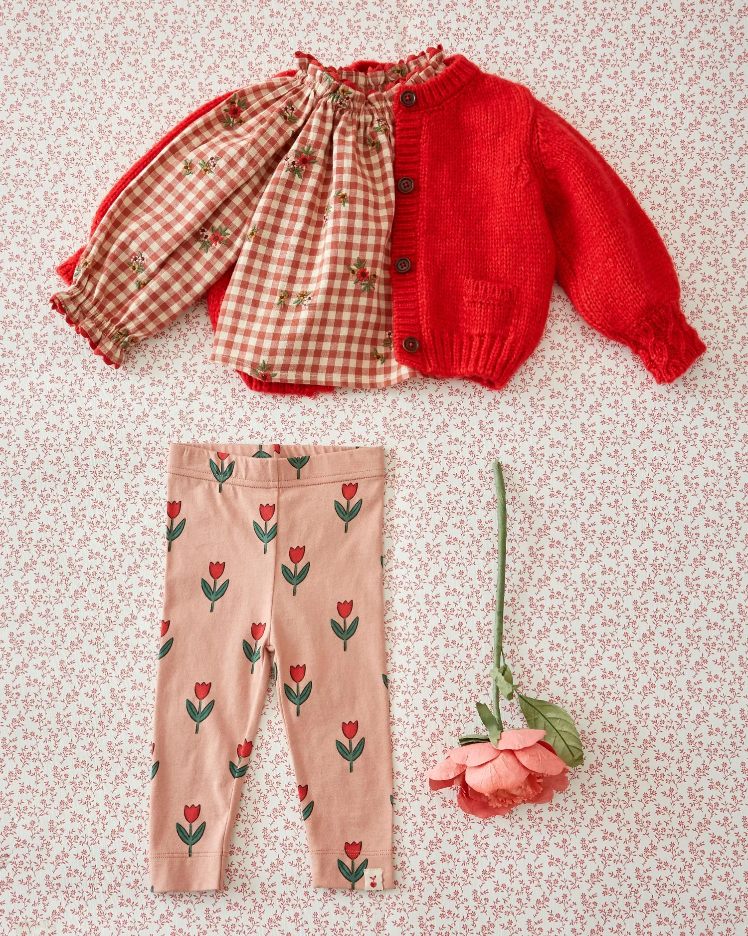 Emile et Ida Ultra doux cardigan rød uld