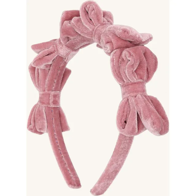 Hust & Claire HCFallulah Bow hårsløjfe Dusty Rose