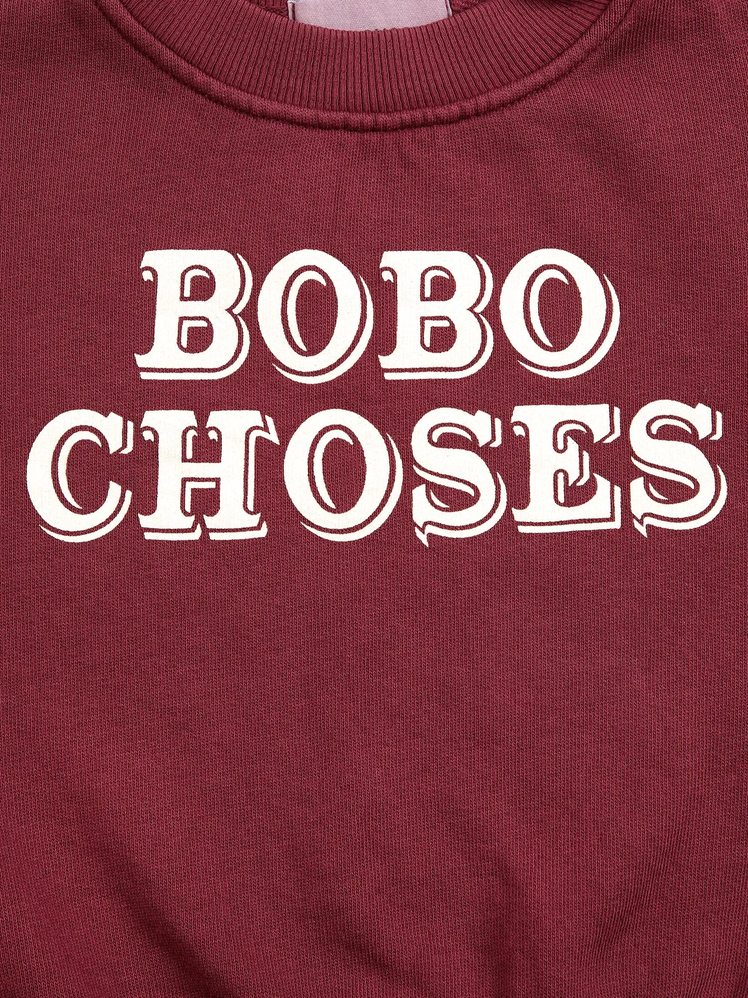 Bobo Choses All About Monsters sweatshirt bordeaux 3M bomuld