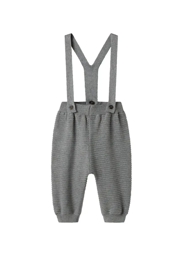 MarMar Perrin strikbukser Grey Melange med seler