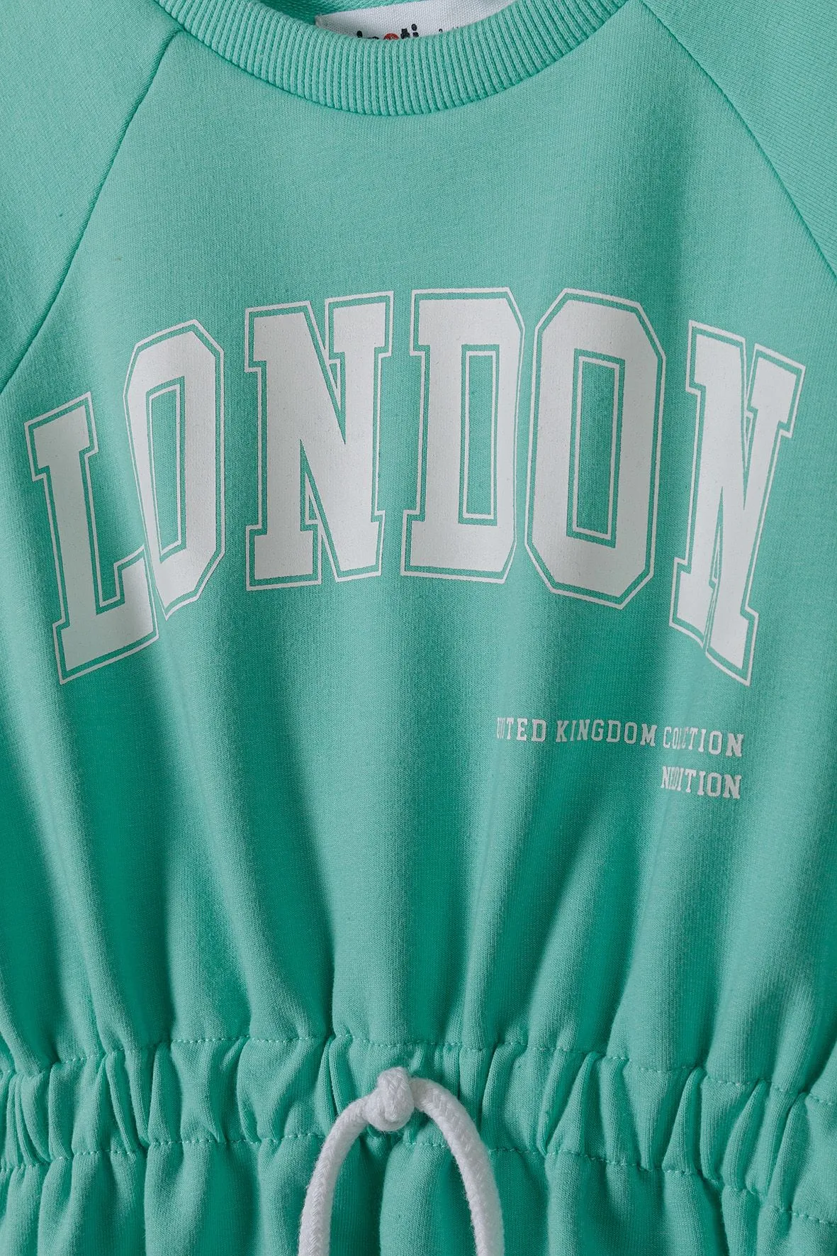 Minoti 40595 sweatshirt kjole til piger grøn London