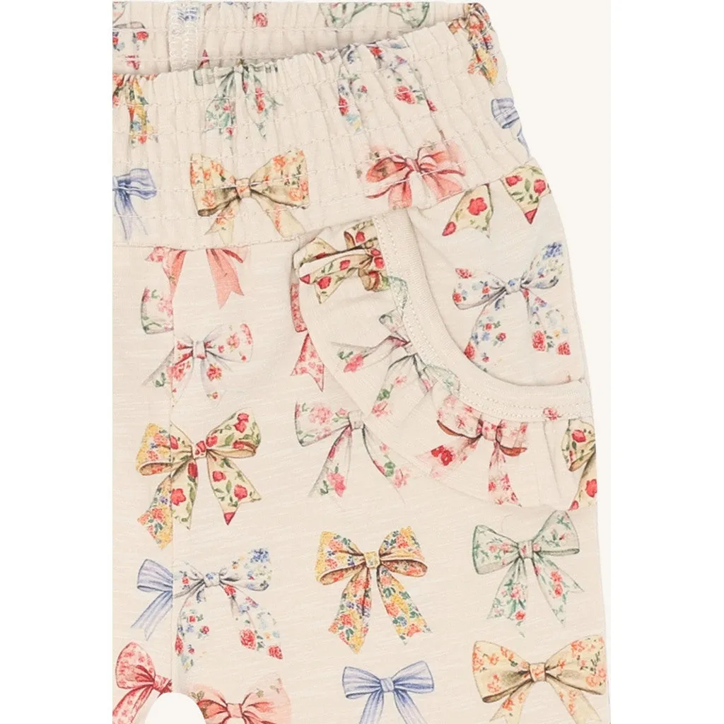 Hust & Claire Trine Big Bows bukser Kit bomuld