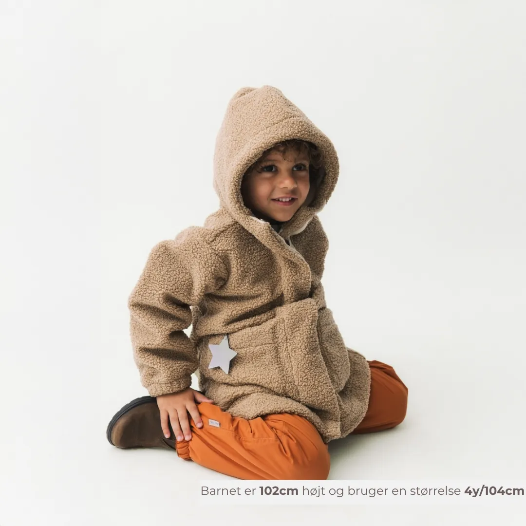 MINI A TURE MATCAYKAS sherpa jakke Travertine beige vandtæt