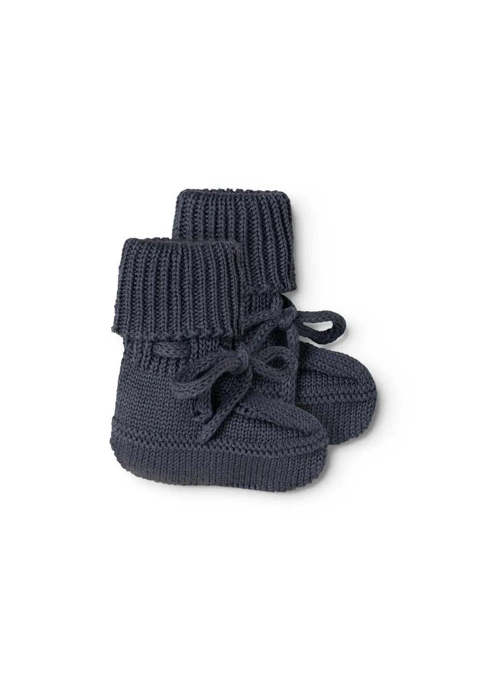 MarMar Abootie strikfutter Blue økologisk baby