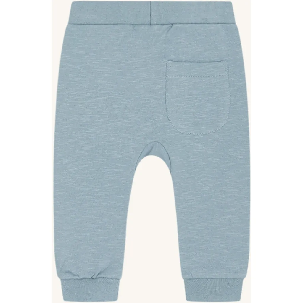 Hust & Claire Georgey Solid joggingbukser Iron Blue økologisk bomuld