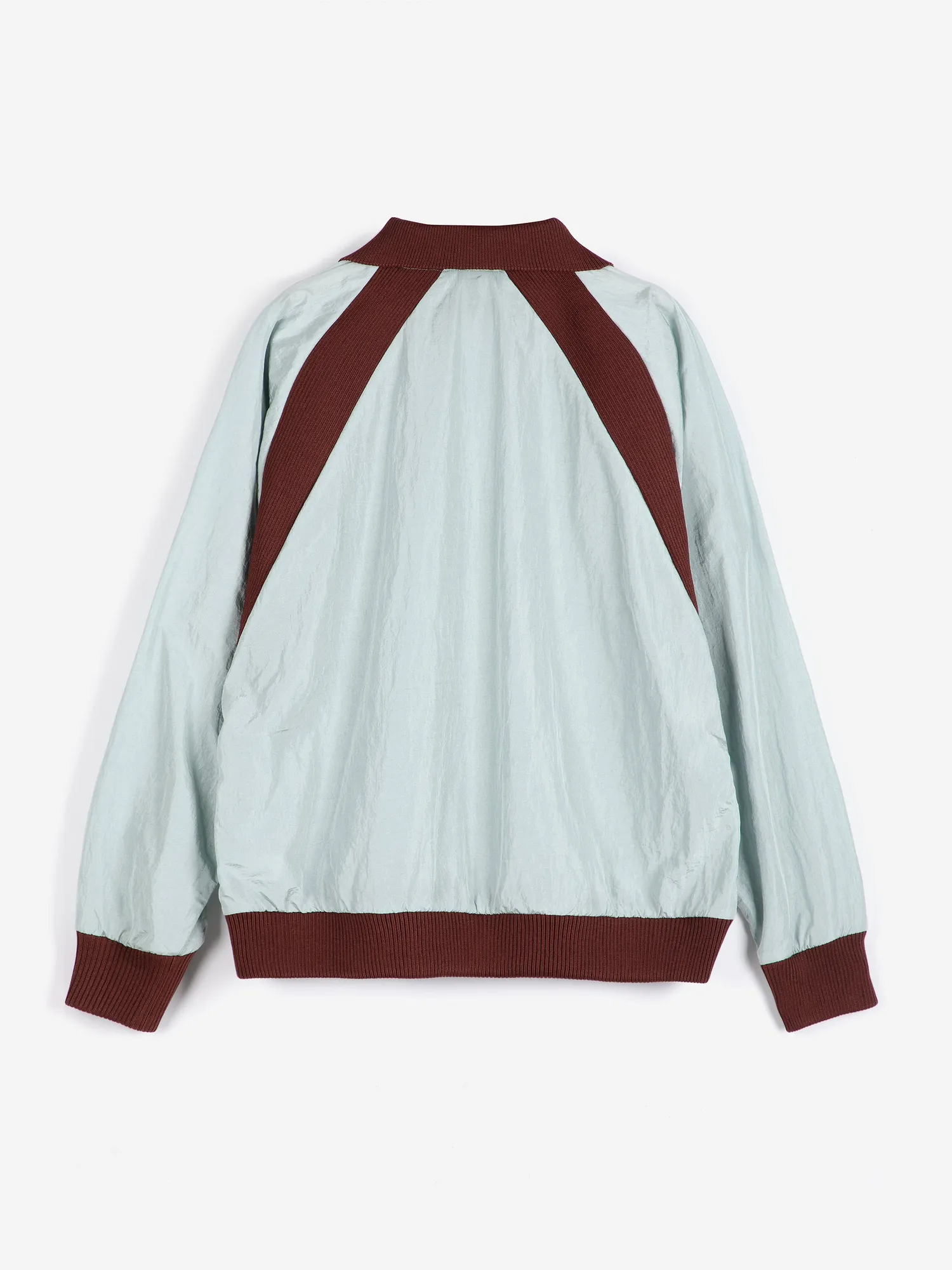 Bobo Choses Shinny nylon sweatshirt lyseblå