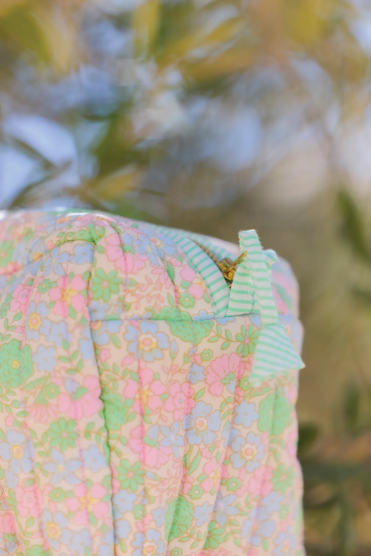 Bonton Vintage Flower toilettaske stor blomstret