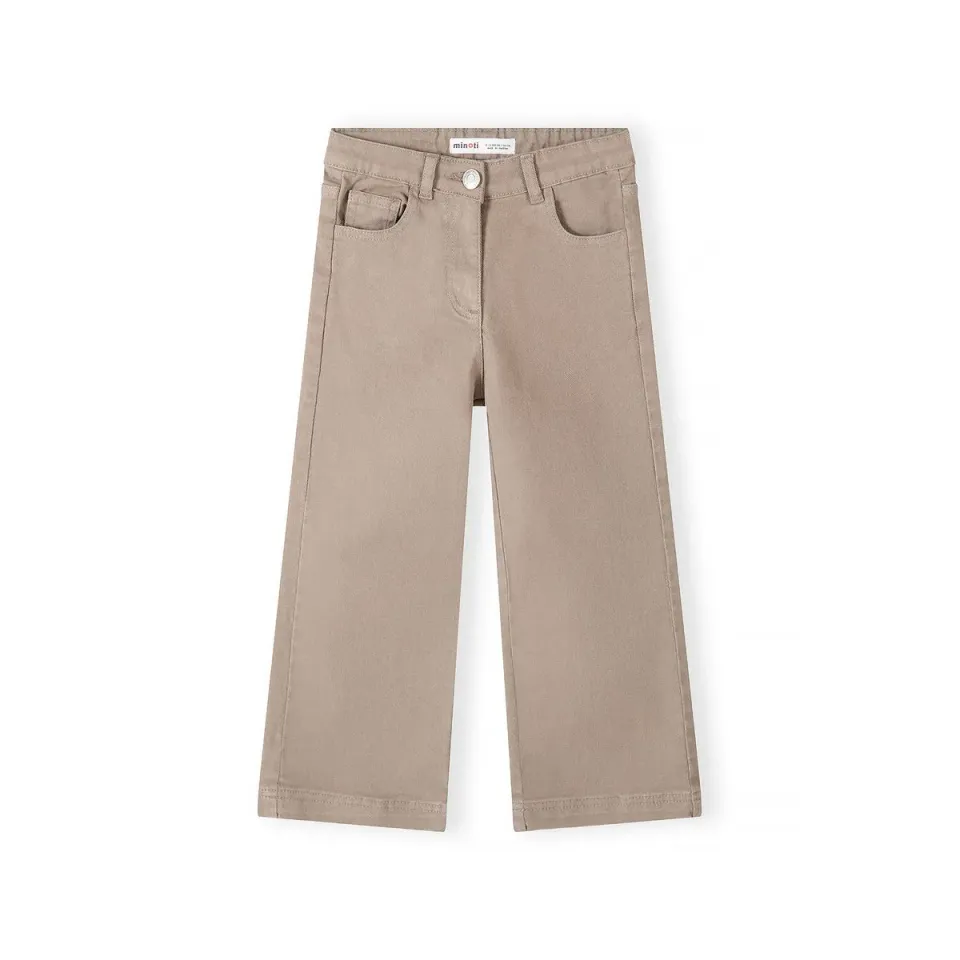 Minoti vide bukser pige beige 5-lommer