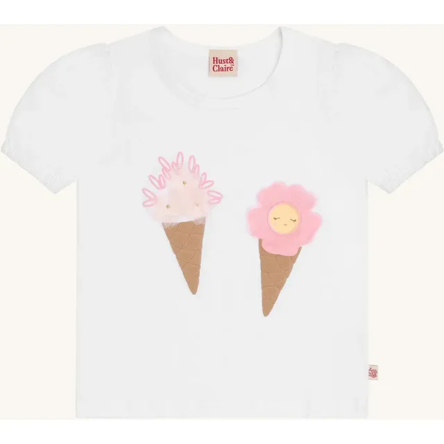 Hust & Claire Alma Ice cream body White bomuld