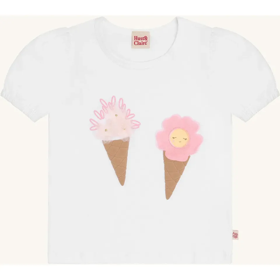 Hust & Claire Alma Ice cream body White bomuld