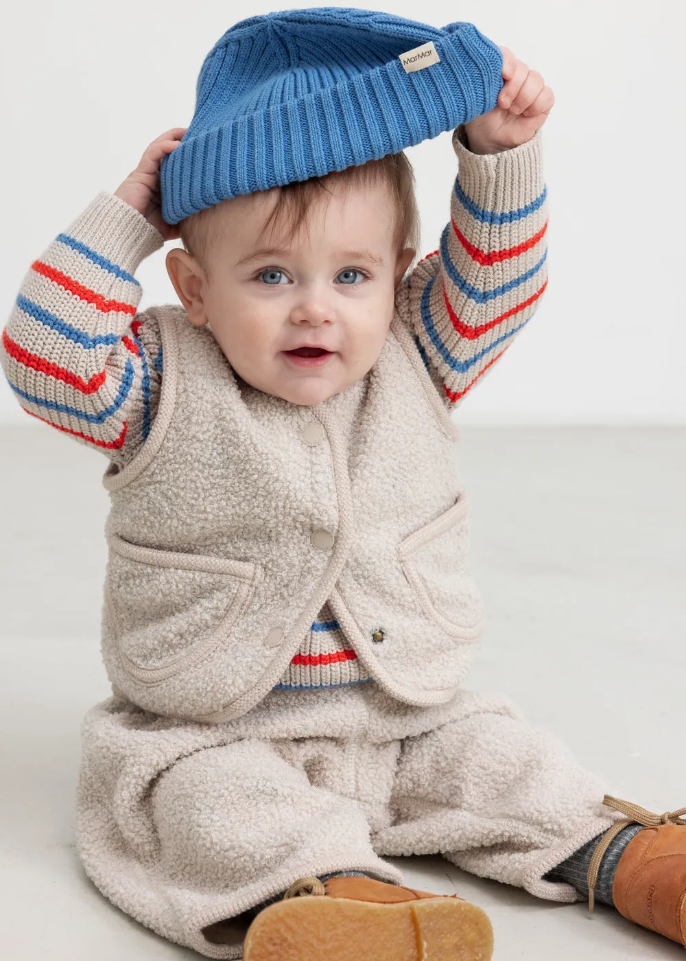 MarMar Copenhagen Oky Waistcoat vest Moon Grey børn