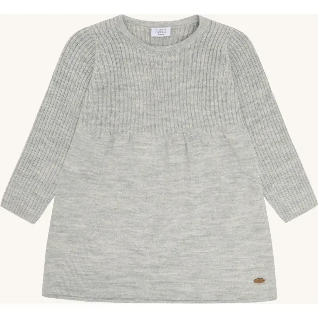 Hust & Claire HCDuri Wool Knit strikkjole uld grå