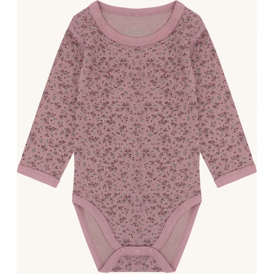 Hust & Claire HCBaloo uldbody Heather uld bambus blomst