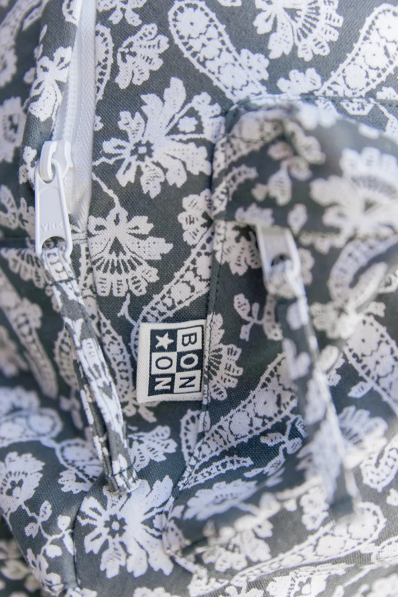 Bonton Bandana rygsæk grøn bomuld 28 cm