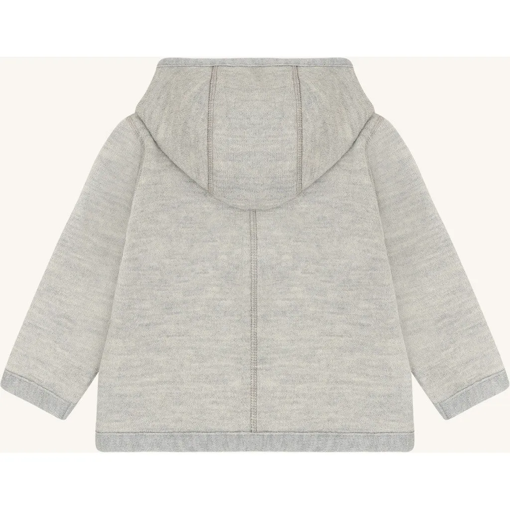 Hust & Claire Ebba uldjakke Light Grey Melange uld