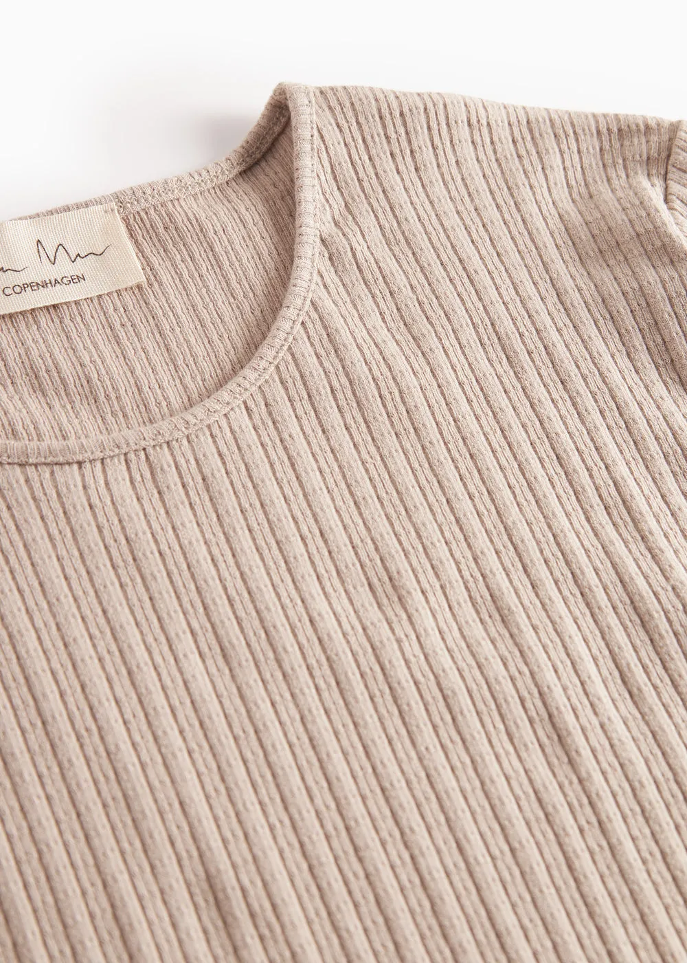 MarMar Tamra W t-shirt Soft Beige langærmet modal
