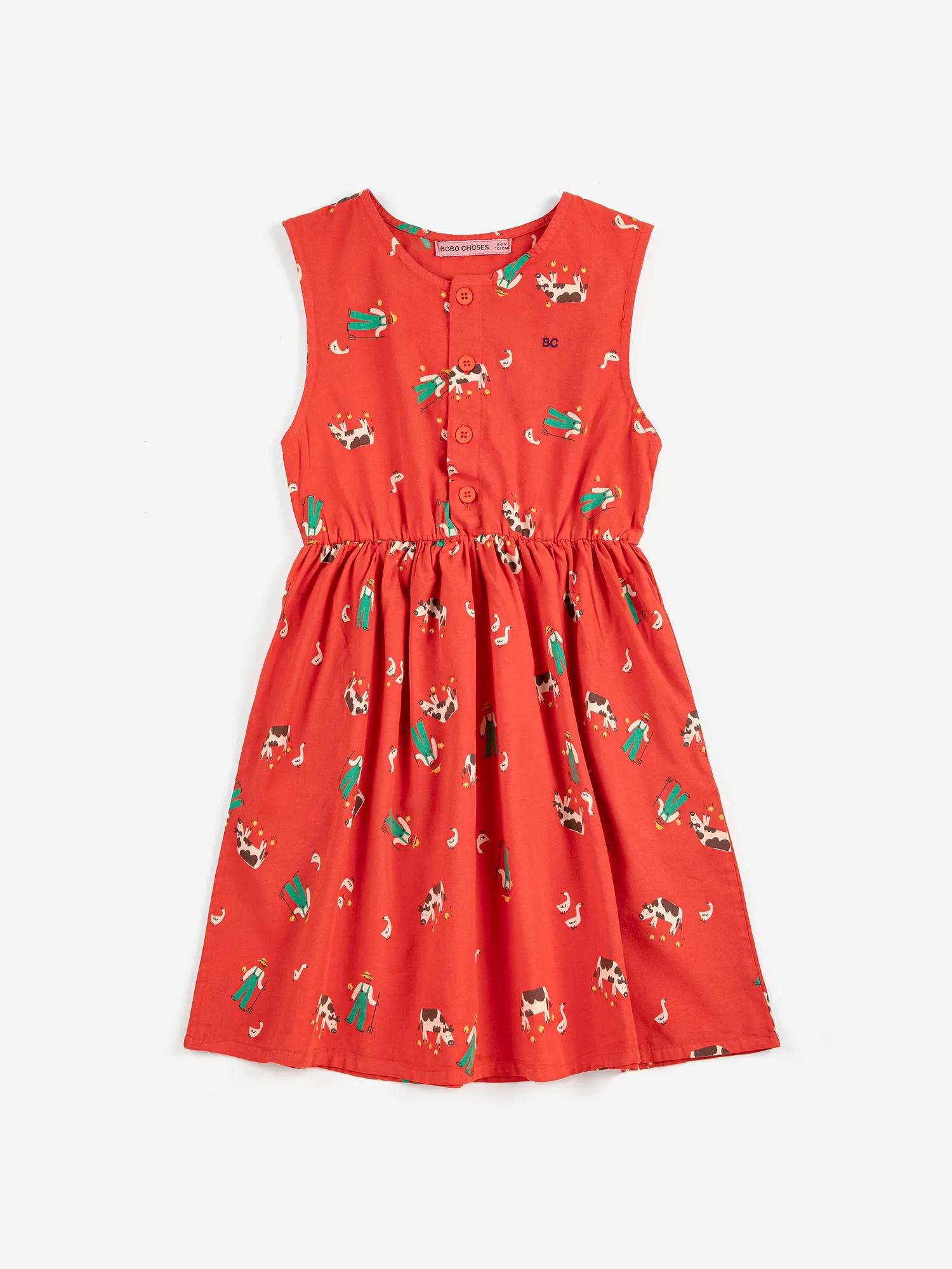 Bobo Choses Farm Adventure sb126ac154 kjole 2-3 år vævet