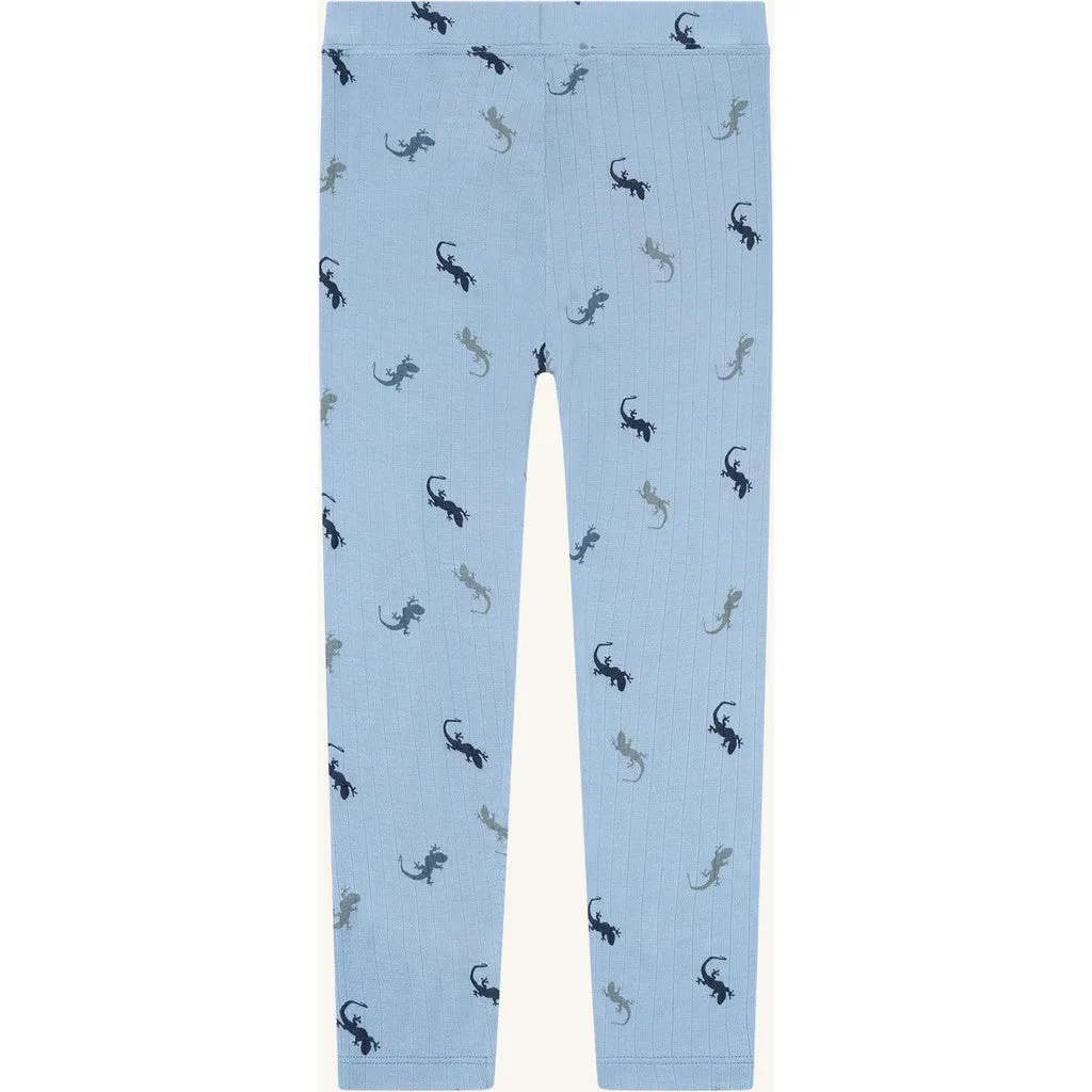 Hust & Claire HCLudo Lizards leggings Light Blue bambus