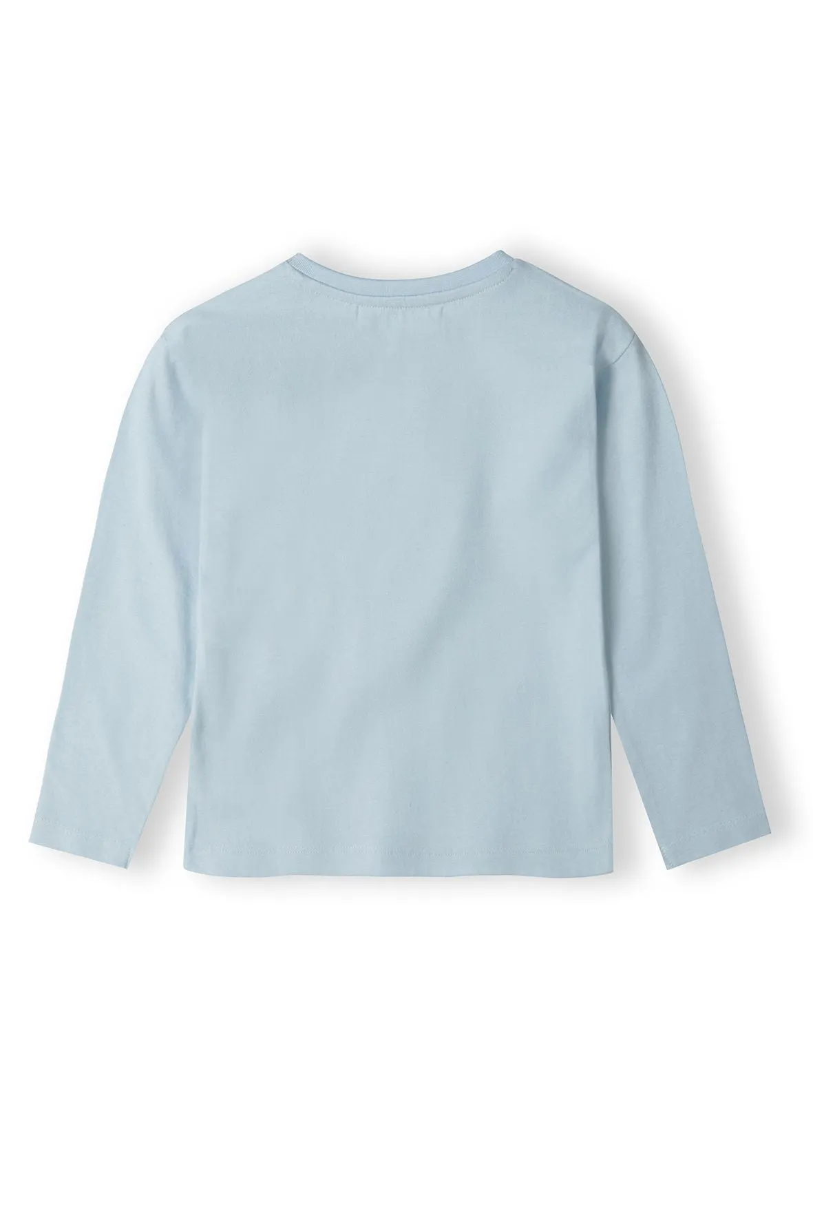 Minoti langærmet t-shirt lyseblå NYC bomuld