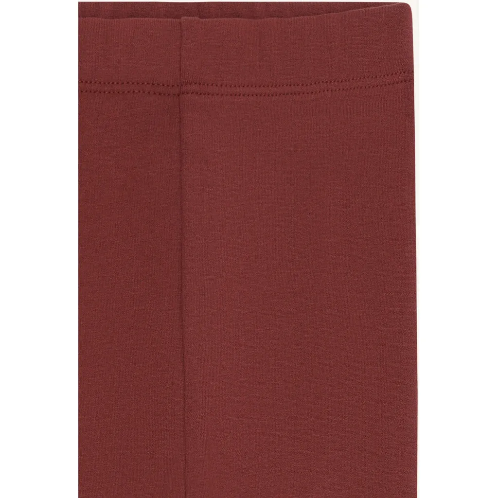Hust & Claire Lisa Brushed leggings New Maroon bomuld