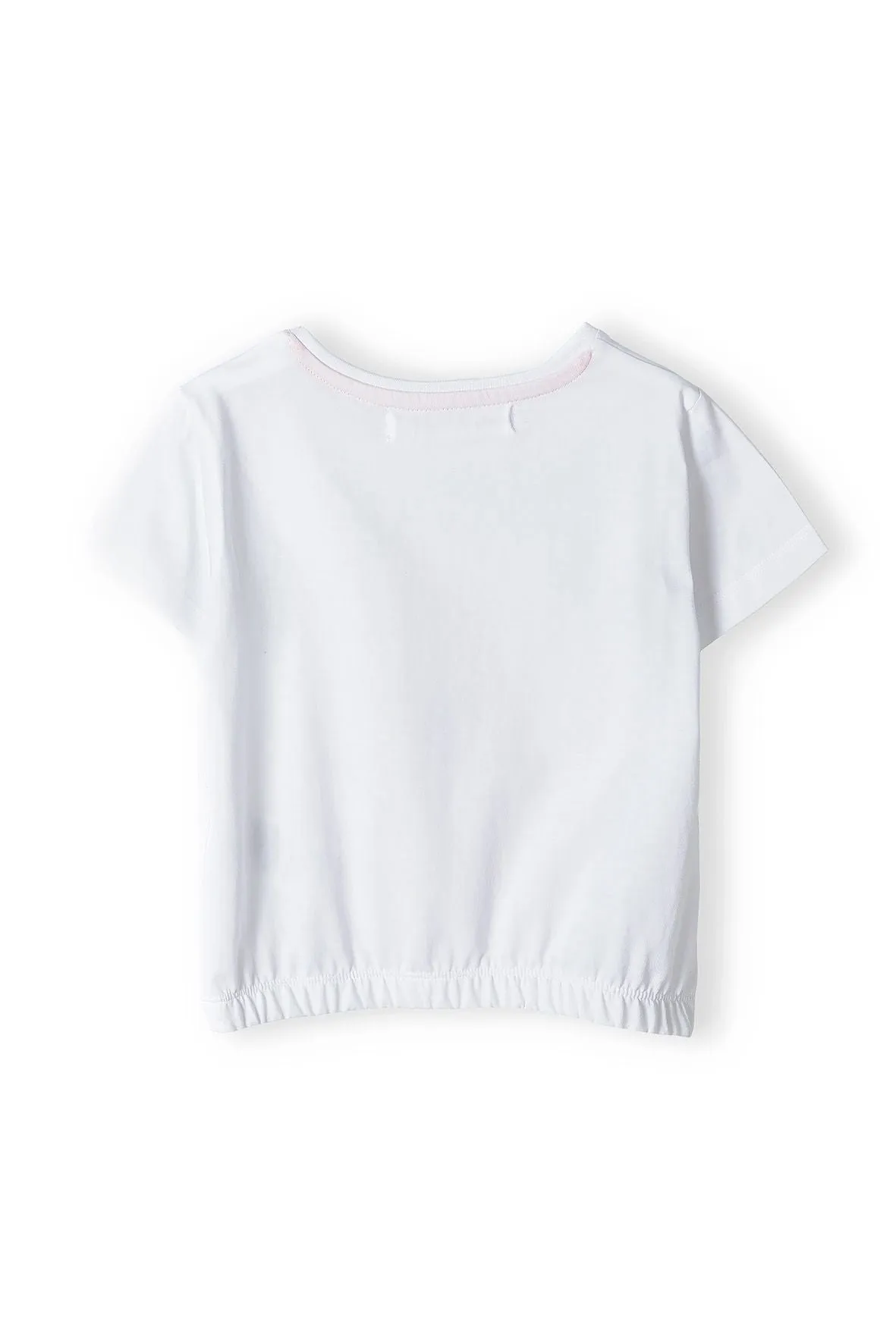 Minoti 38202 t-shirt hvid bomuld palmeprint