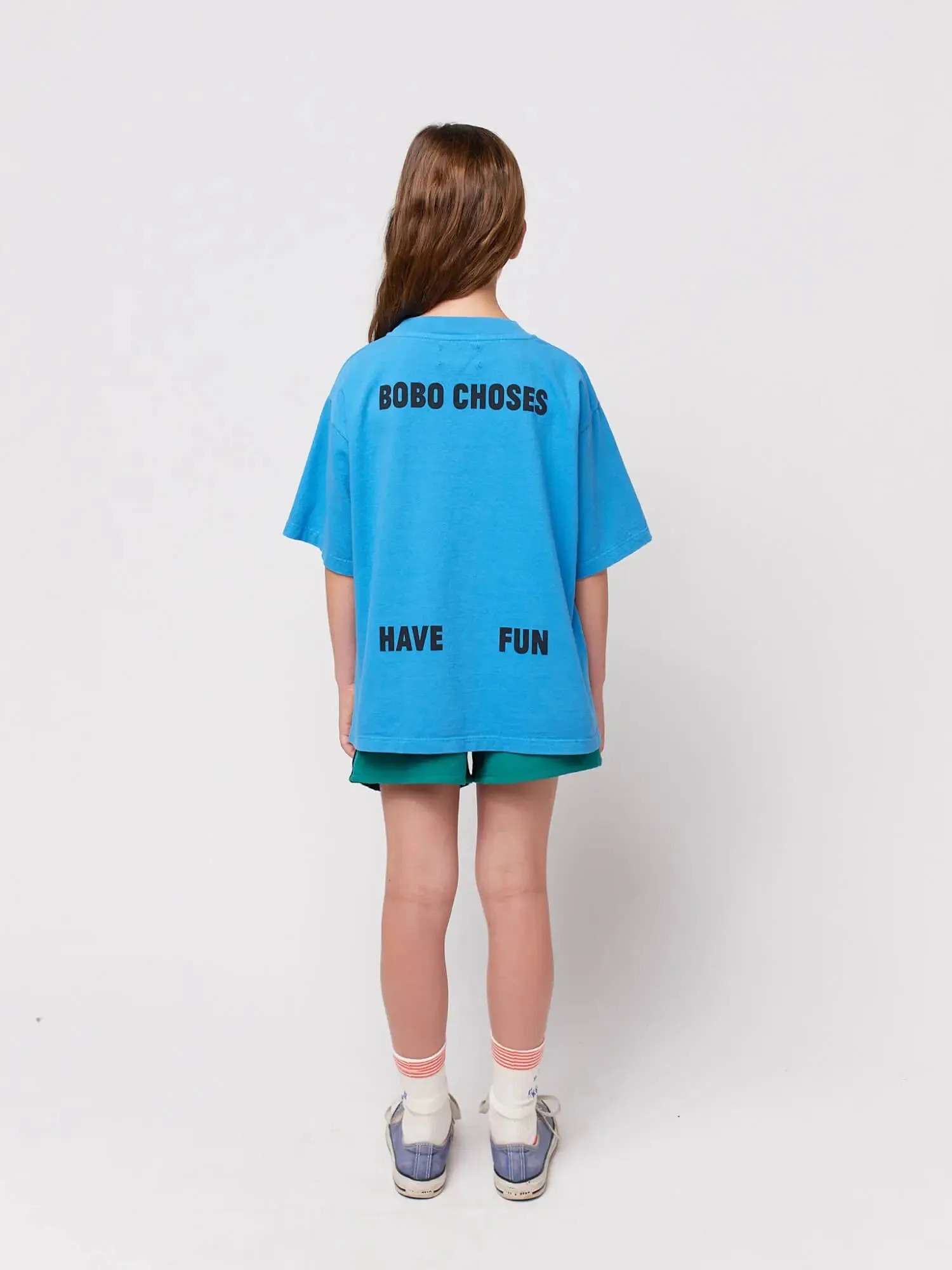 Bobo Choses Have Fun T-shirt blå 4-5Y