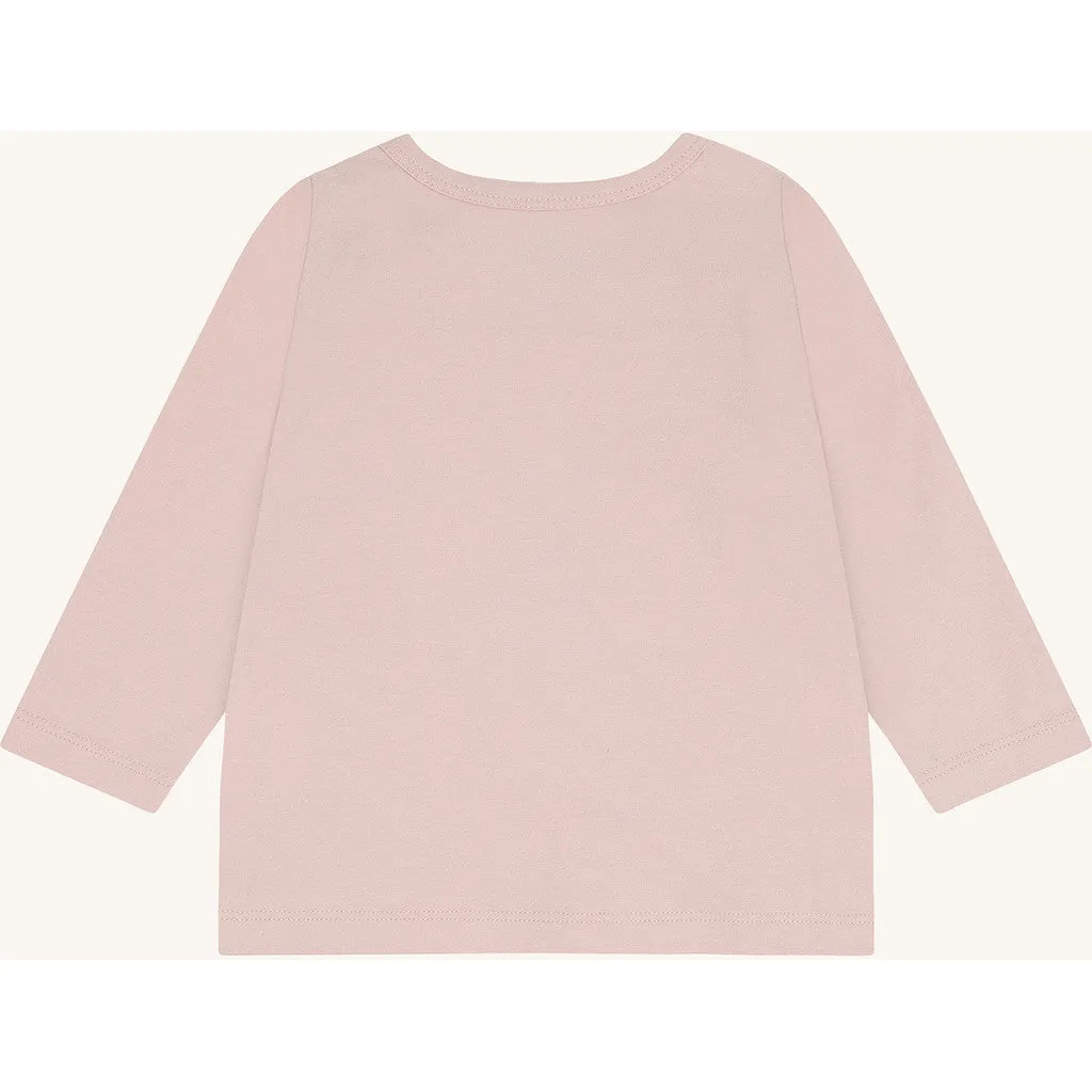 Hust & Claire Anna Mouse langærmet T-shirt Hushed Pink økologisk bomuld