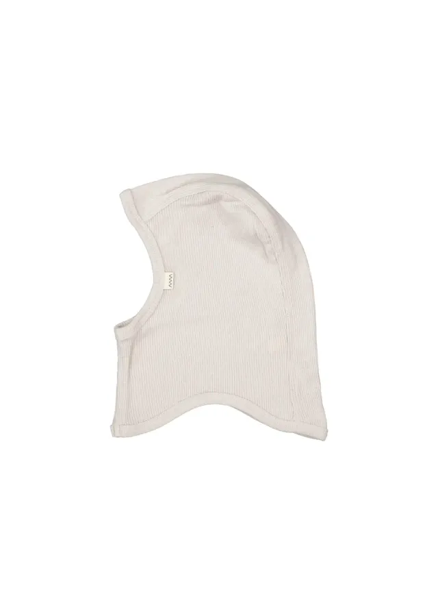 MarMar Wool Rib Balaclava elefanthue Pepple grå uld