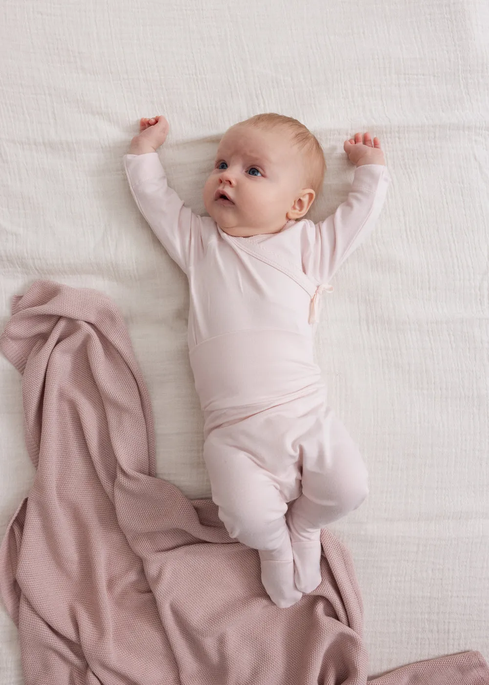 MarMar Tut Wrap LS bluse Rosa modal nyfødt