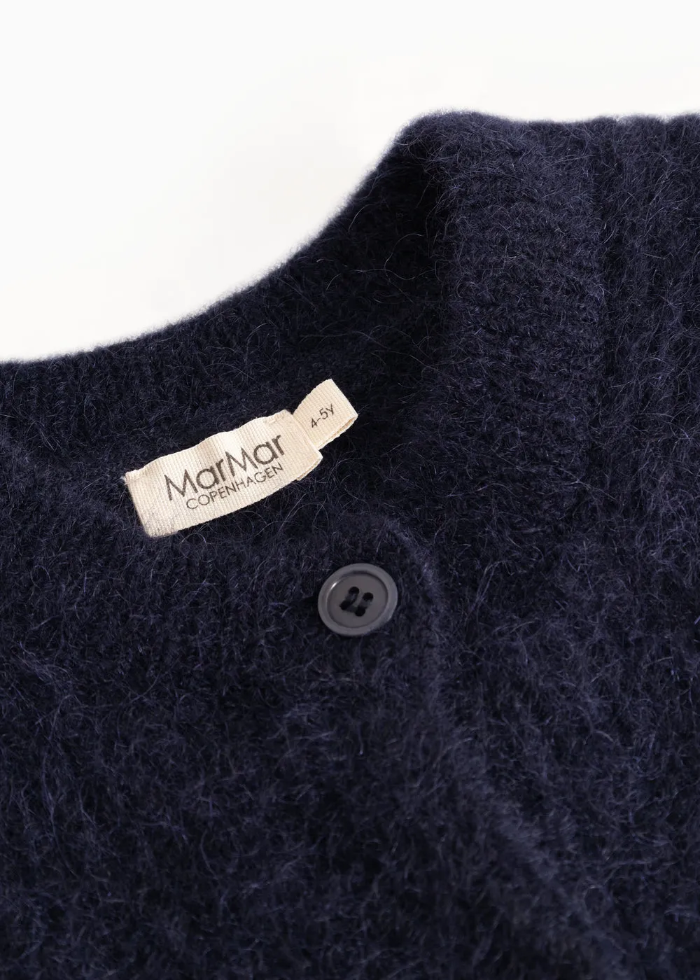 MarMar Jeans Tavon strikcardigan Darkness Melange mohair