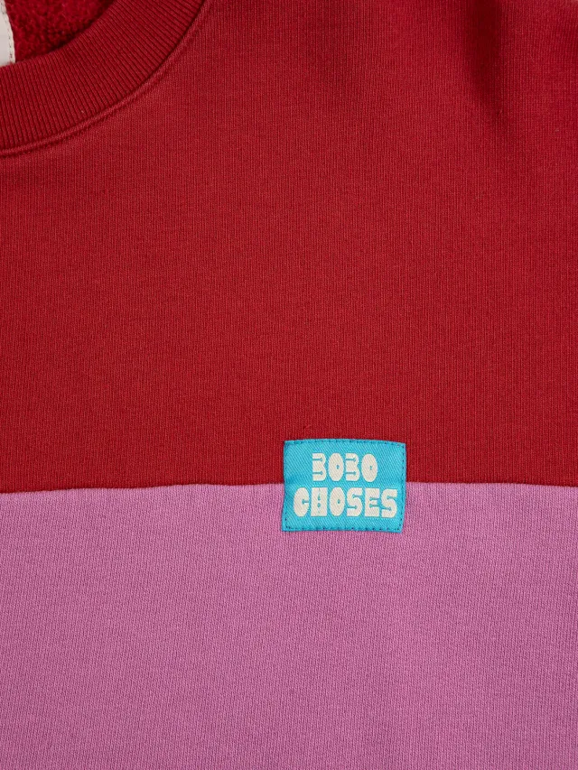 Bobo Choses Pickles Color Block sweatshirt M relaxed