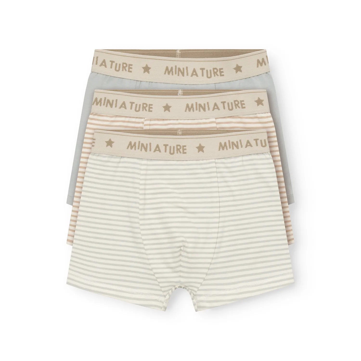 MINI A TURE Matyash boxershorts Puritan grey 3-pak økologisk