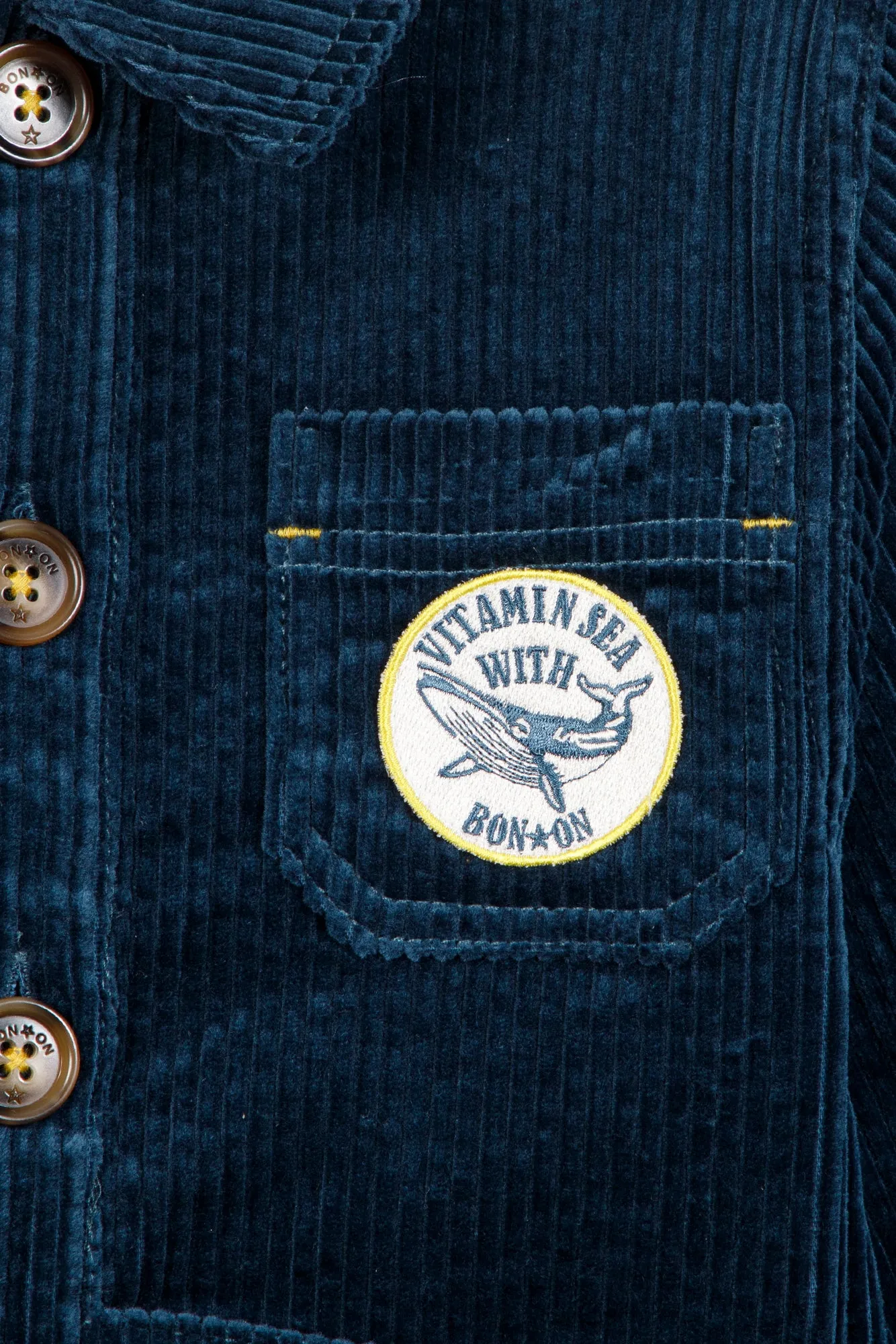 Bonton Pastore skjortejakke king blue velour