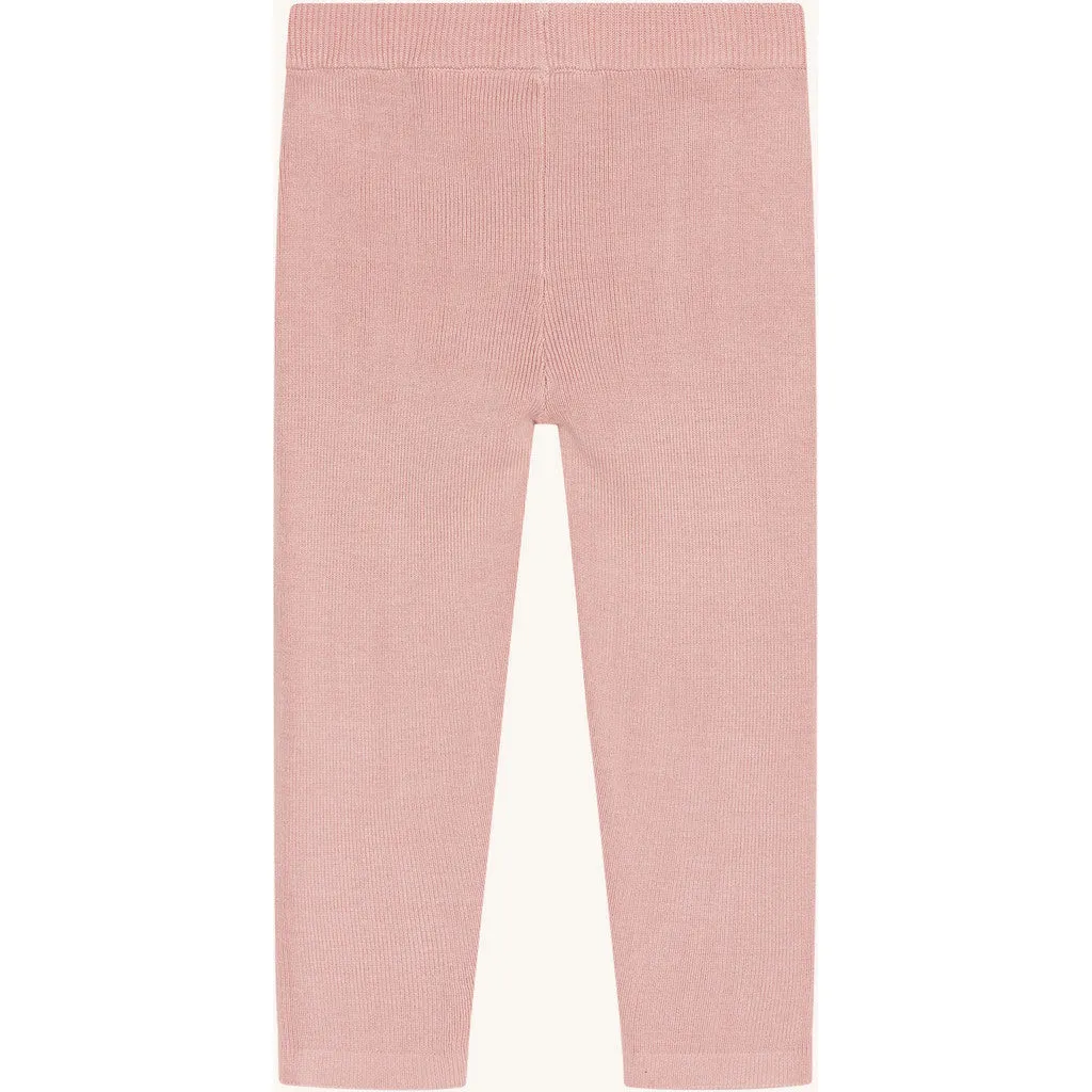 Hust & Claire Lui Knit Rib leggings Dusty Rose bambus