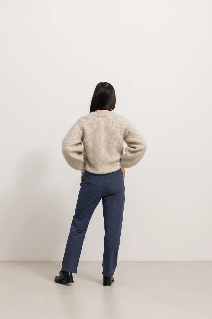 MarMar Tota W striktrøje Cashew Melange mohair