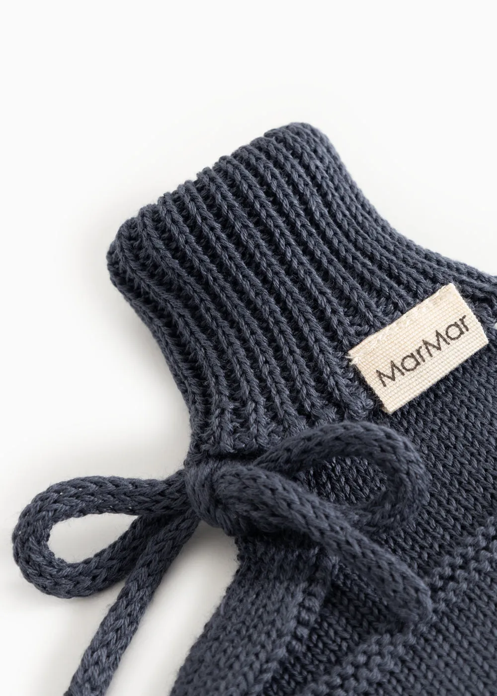 MarMar Abootie strikfutter Blue økologisk baby