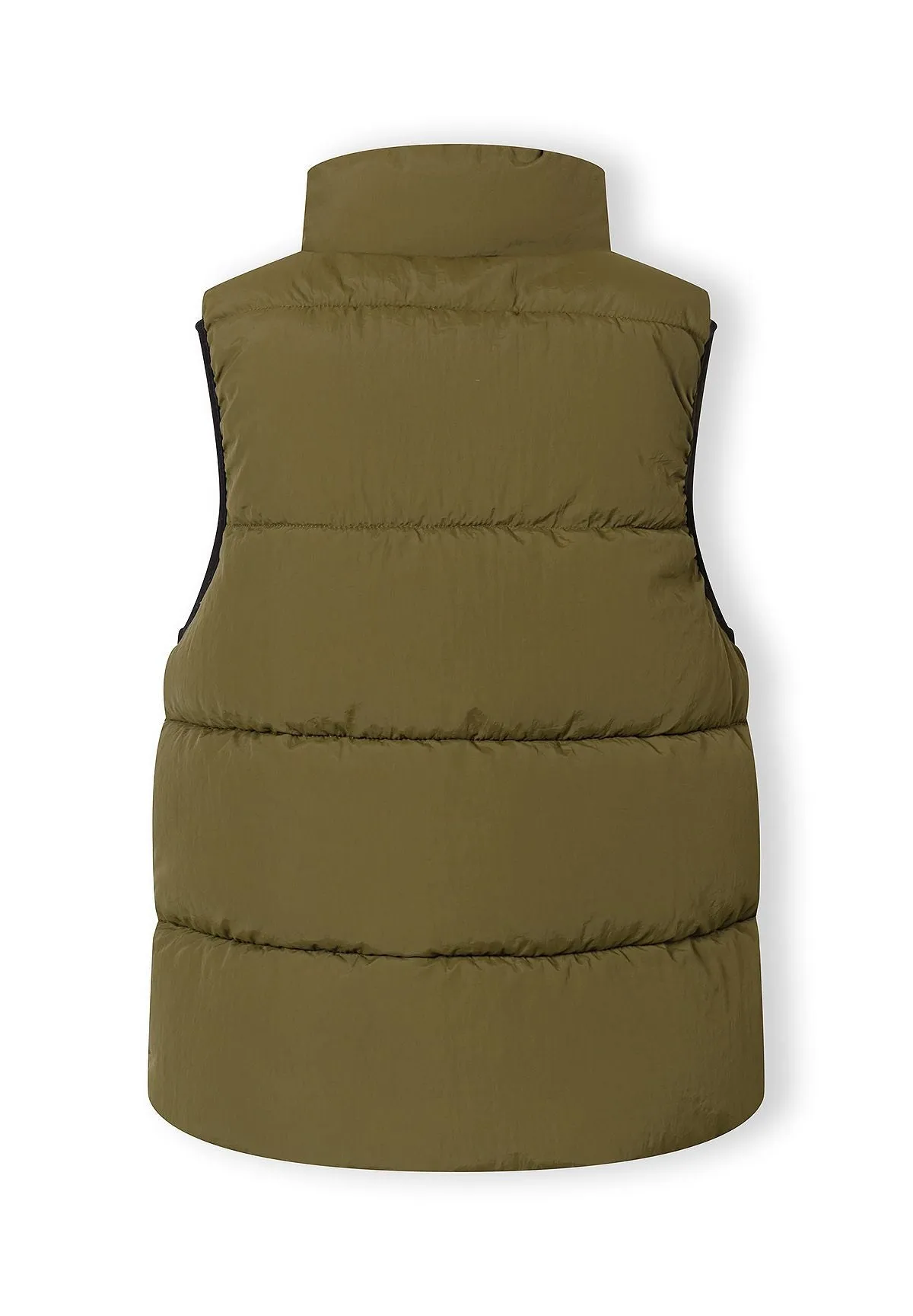 Minoti 44612 quiltet vest olivengrøn til drenge