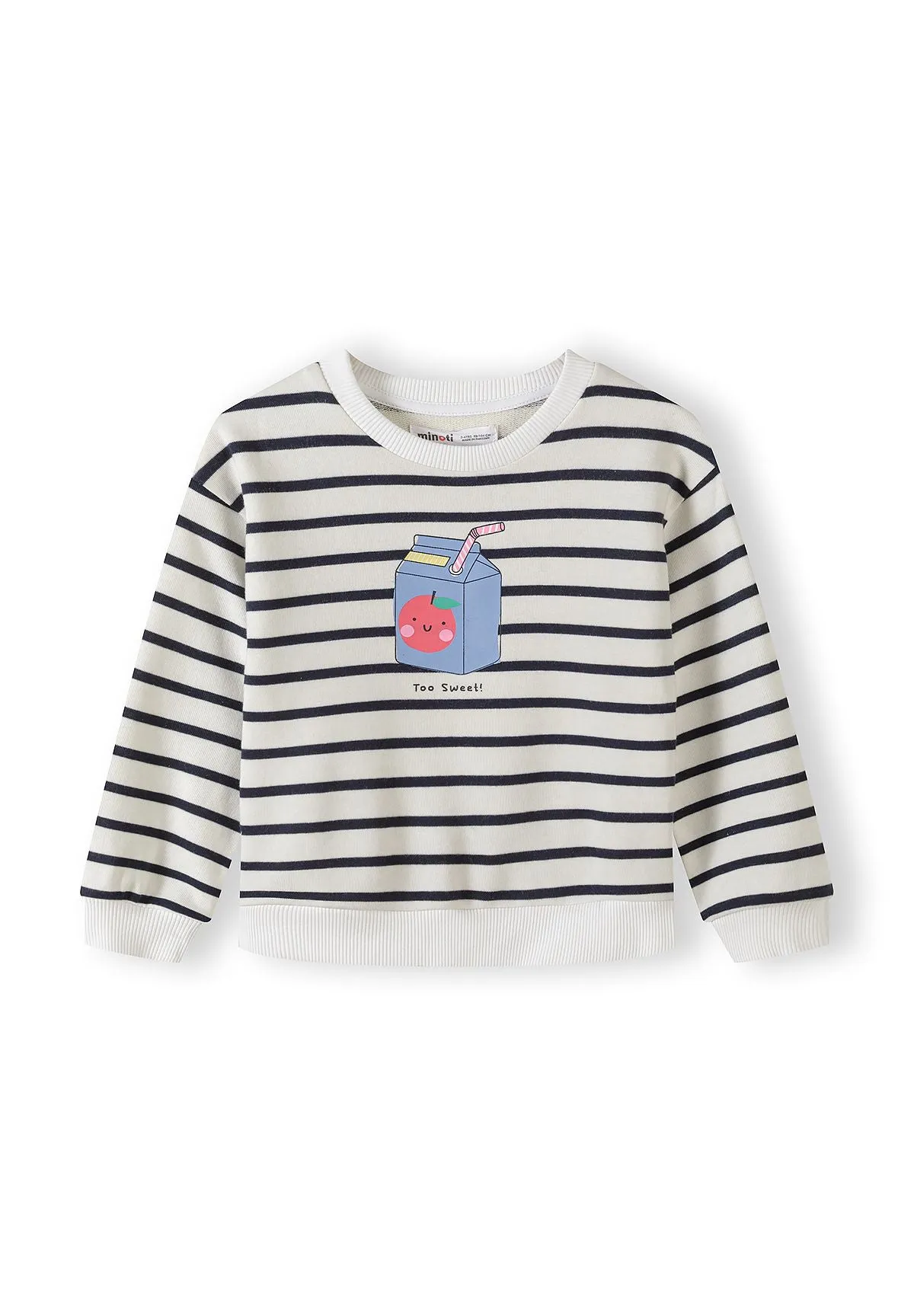 Minoti 44733 sweatshirt hvid 2-pak piger