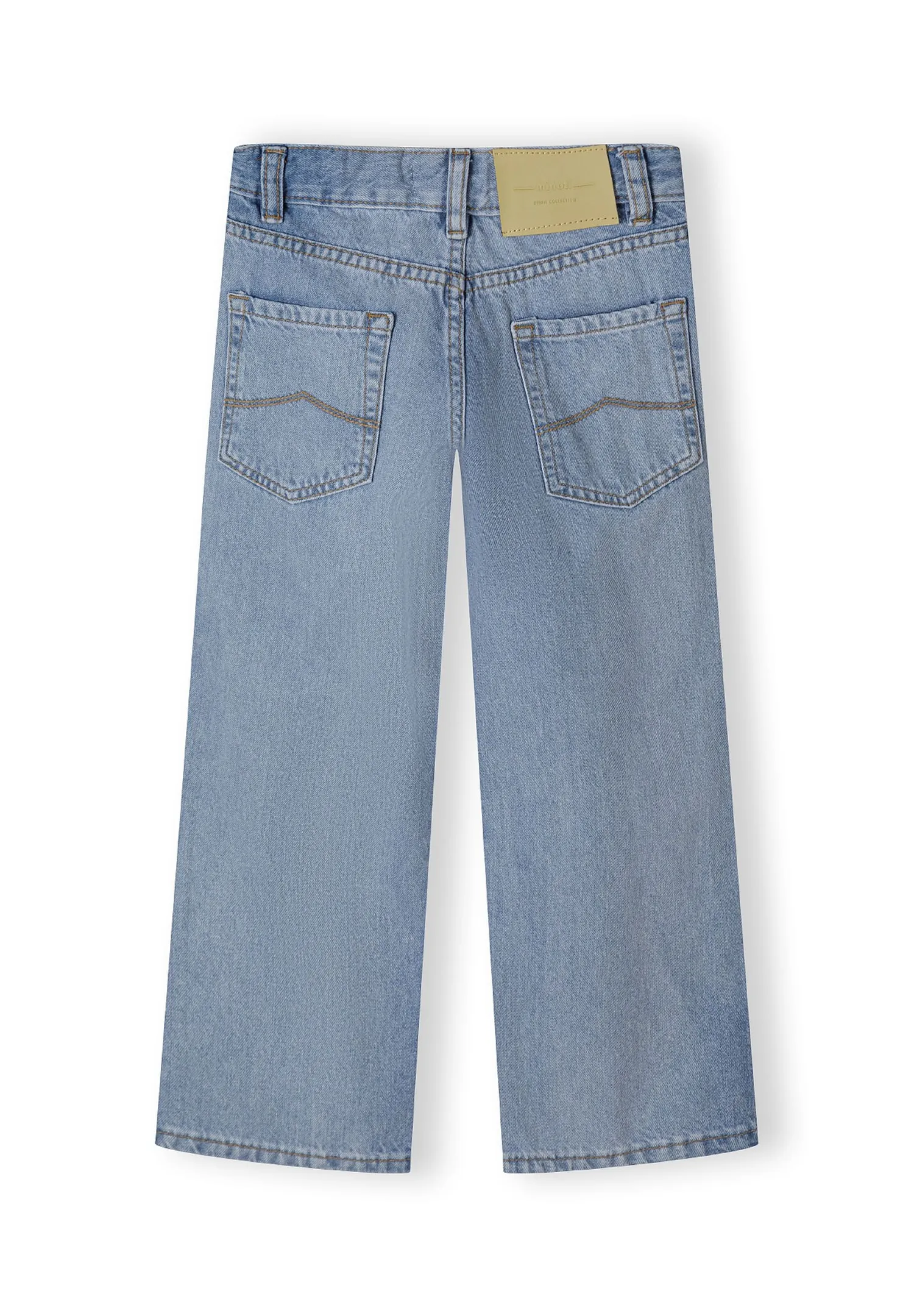 Minoti 43838 baggy jeans vidt ben lyseblå denim