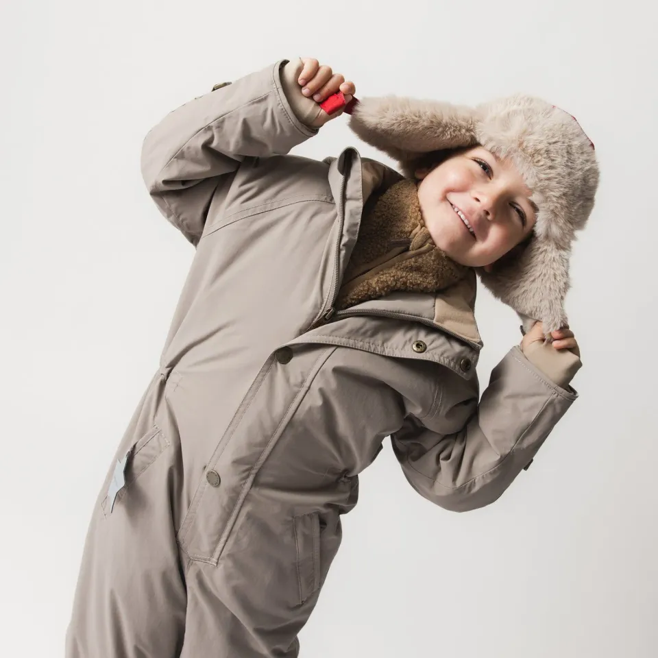 MINI A TURE WANNI flyverdragt fleece Grey brown