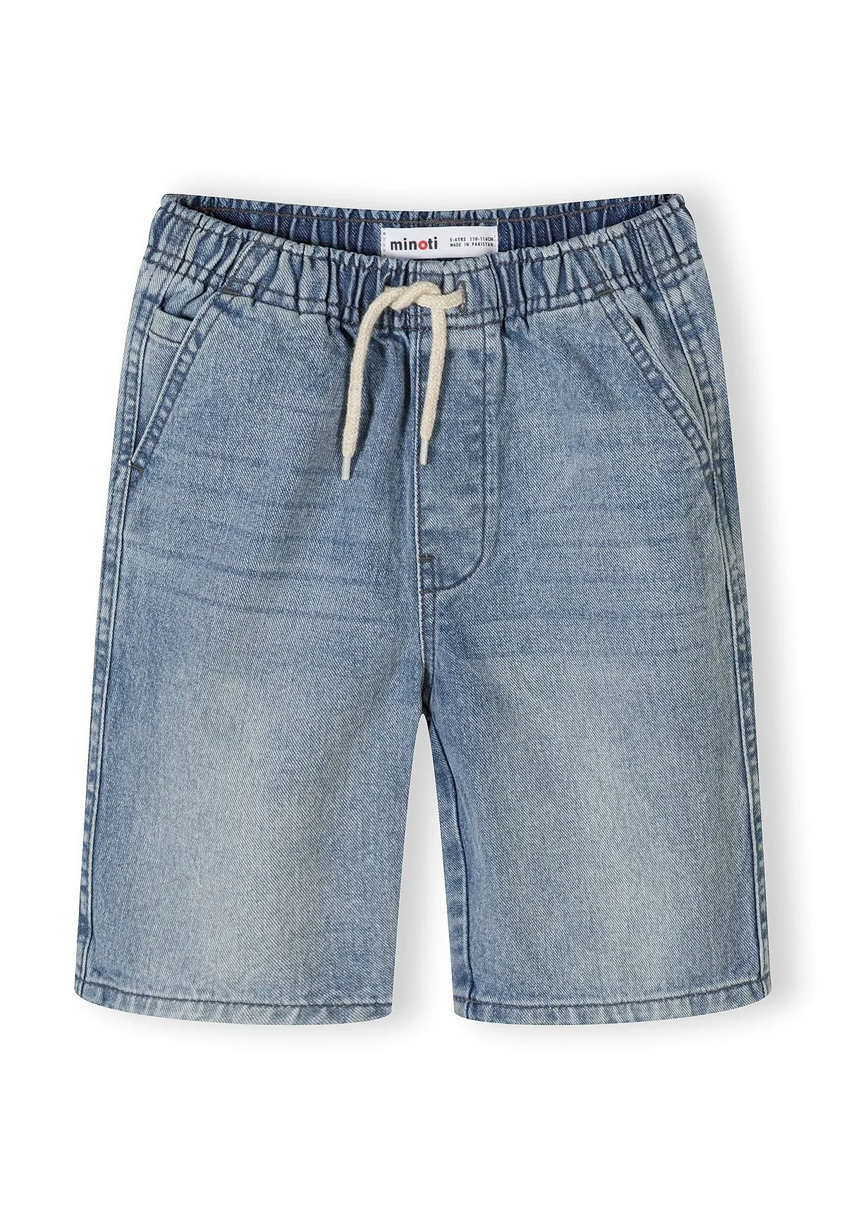 Minoti denimshorts blå 2-pak til drenge elastik
