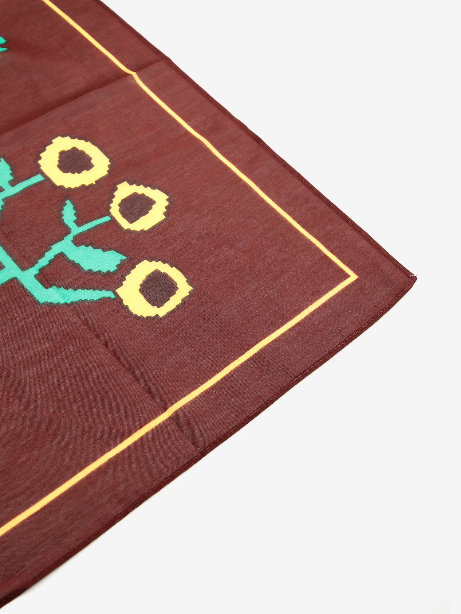 Bobo Choses BC Garden tørklæde mørkebrun 75x75