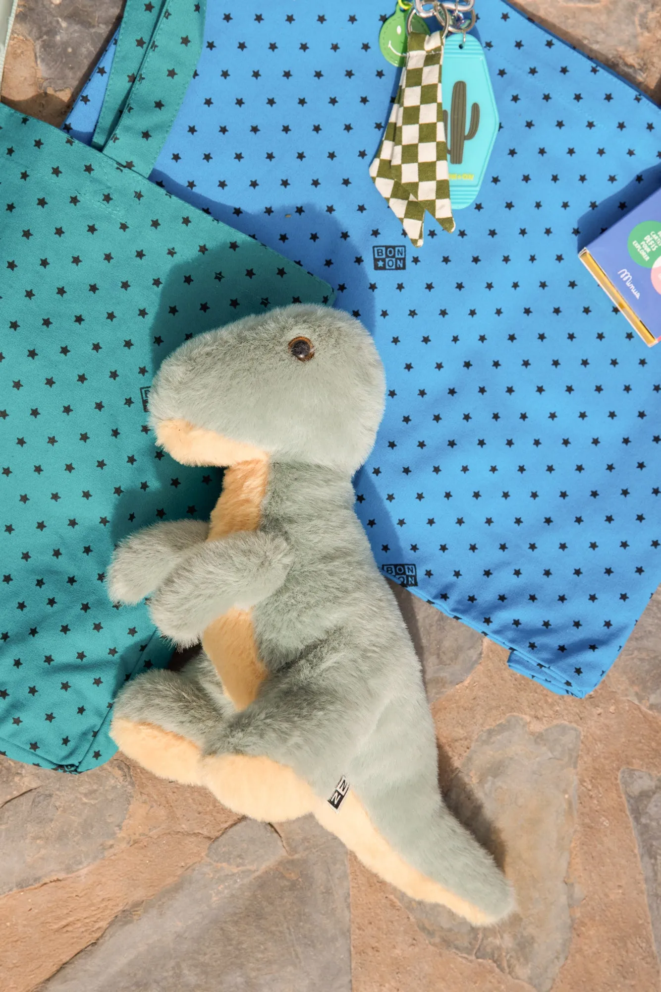 Bonton Dino Sacha bamse blå TU