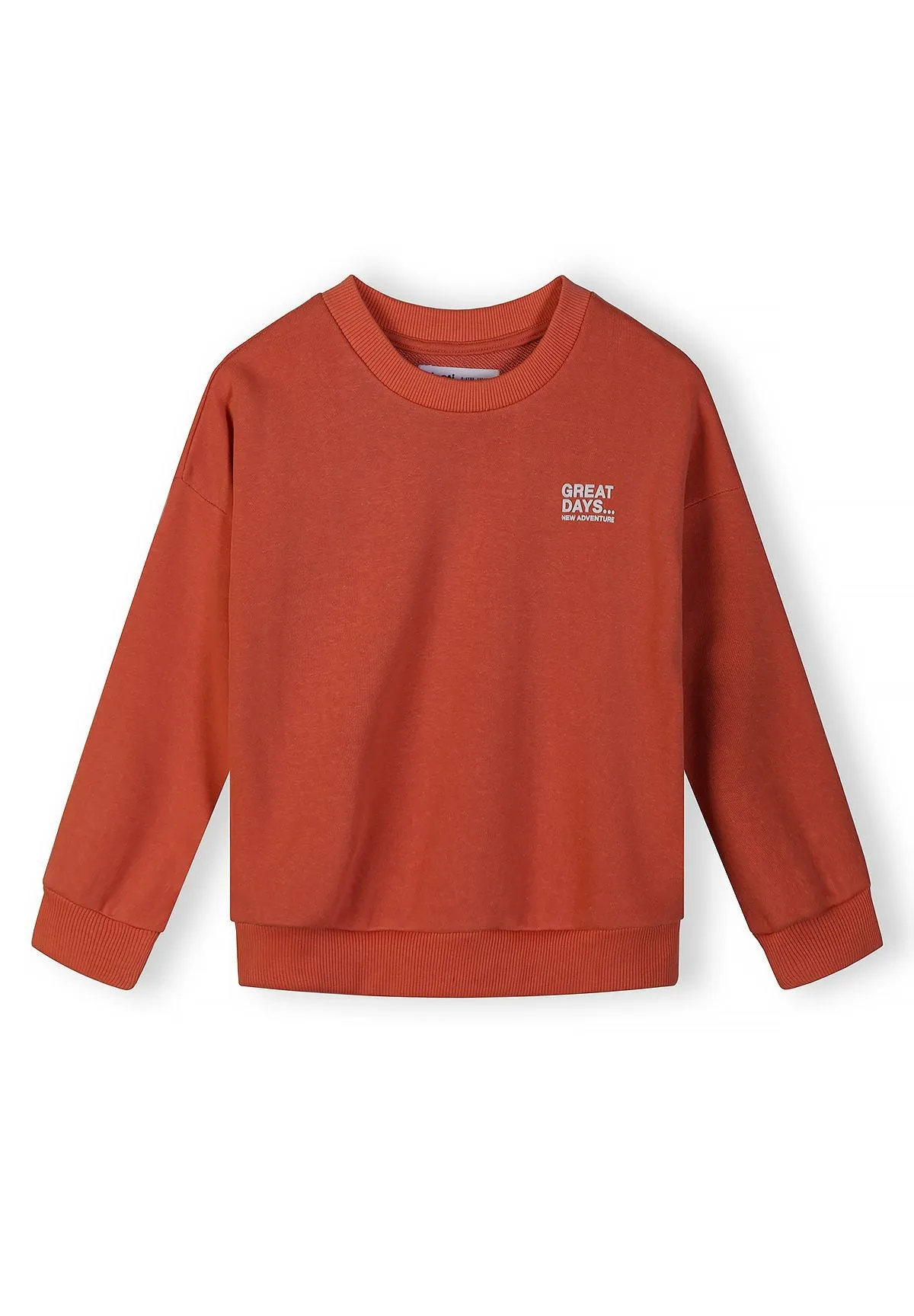 Minoti 44804 sweatshirt blå rød 2-pak