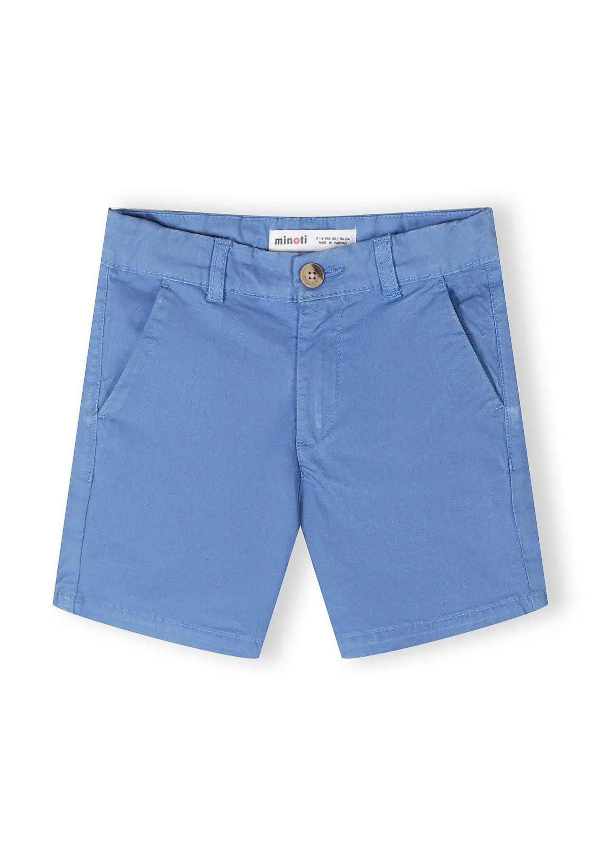 Minoti 44926 chinos shorts 2-pak blå drenge canvas