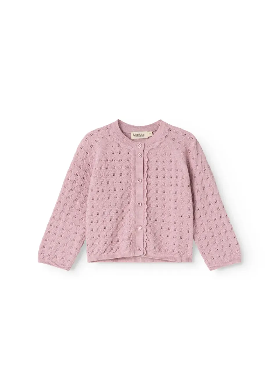 MarMar Totti cardigan Soft Berry hulmønstret