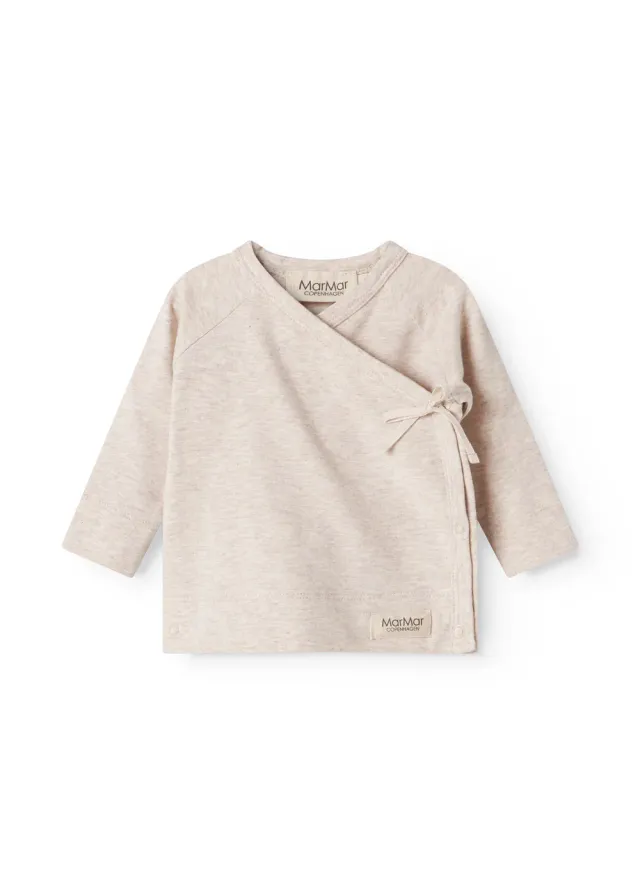 MarMar Tut Wrap LS bluse Light Beige Modal baby